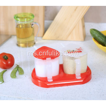 2Pcs Container Container Produk Dapur Praktikal